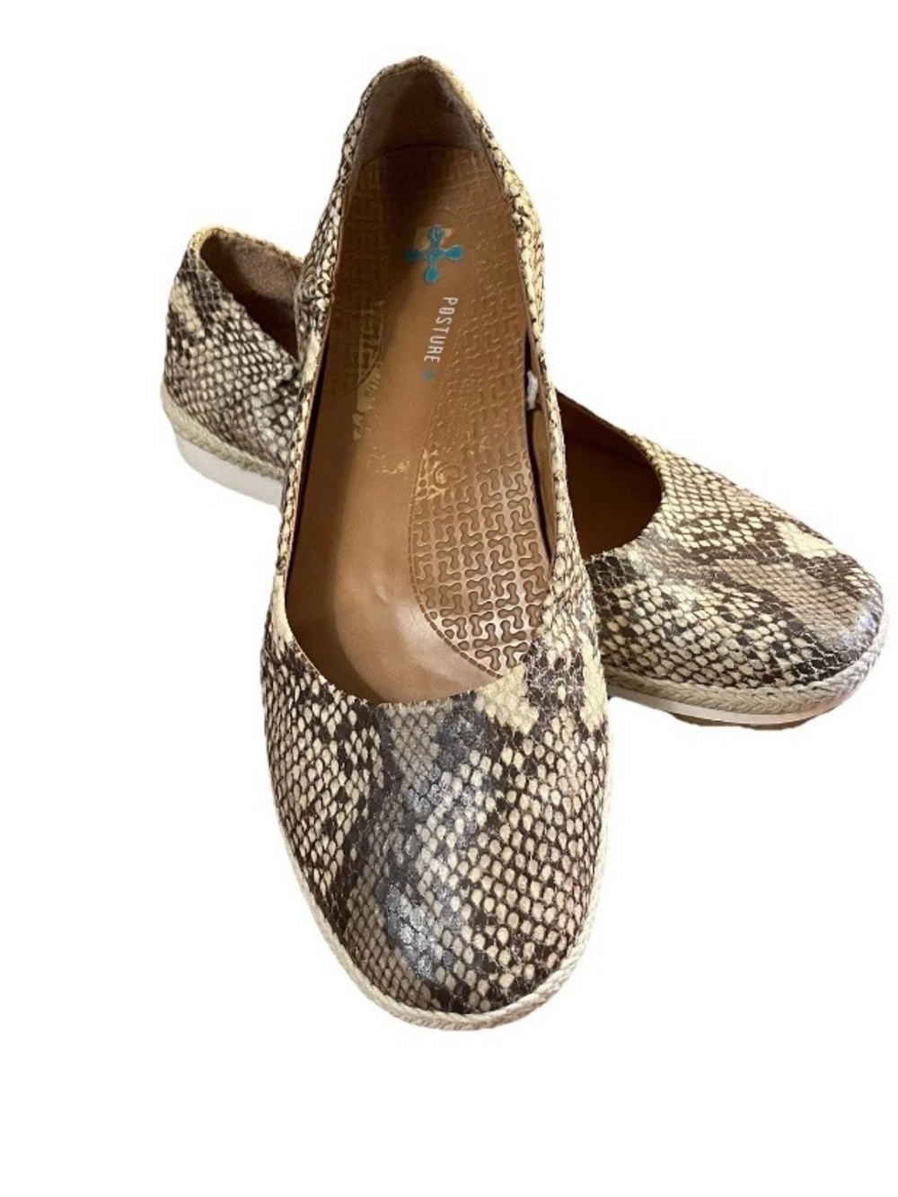 Baretraps Nadra Snakeskin Slip On Casual Shoes Womens Size 7.5 M Espadrilles